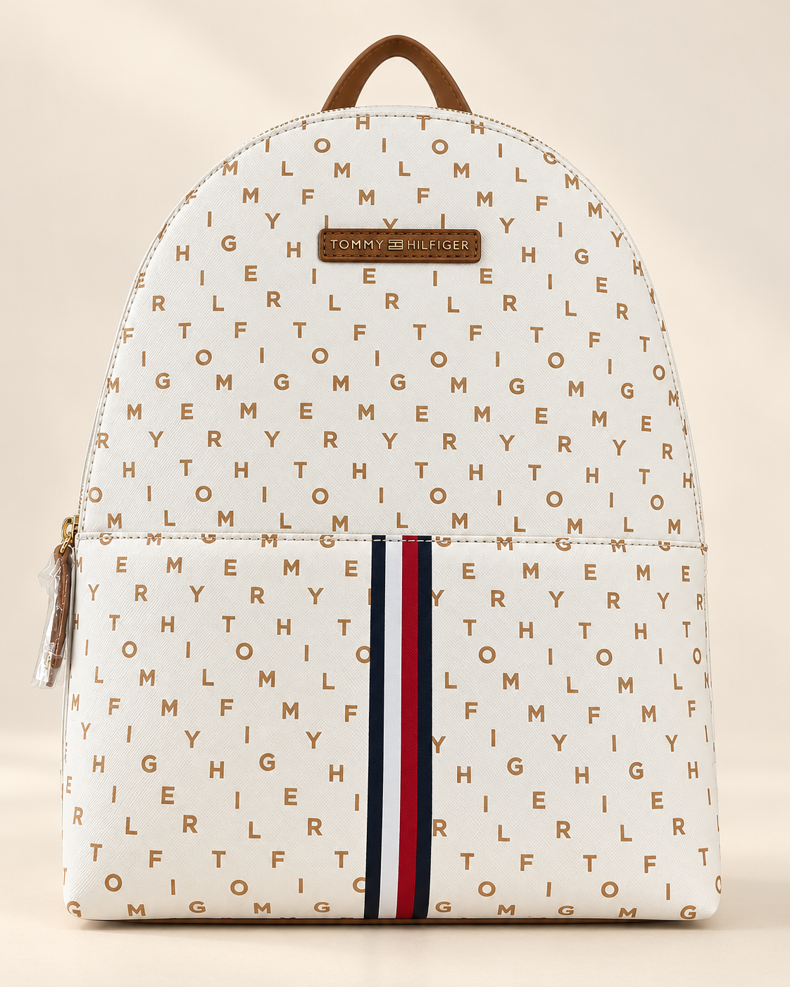 Mochila TH blanco estampado