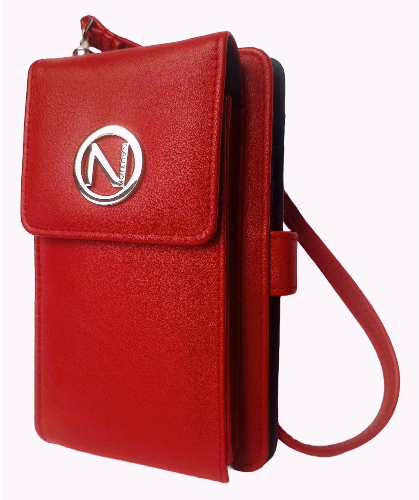 Billetera Nautica con porta celular Rojo