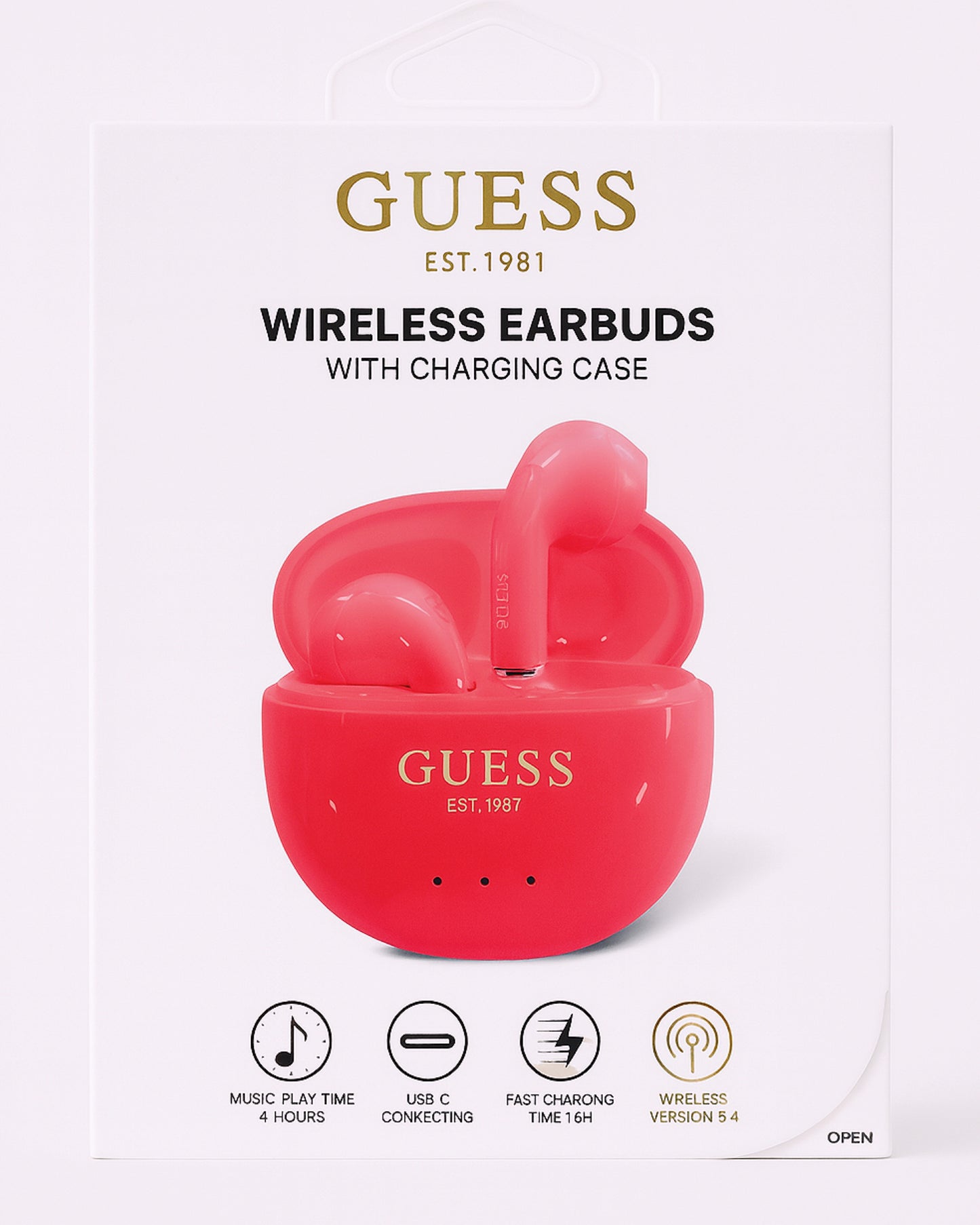 Audifonos Guess Bluetooth Fucsia