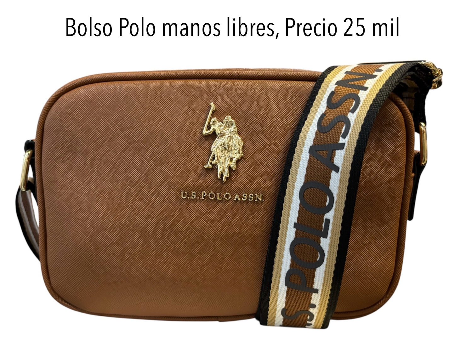 Bolso Manos Libres US Polo Camel