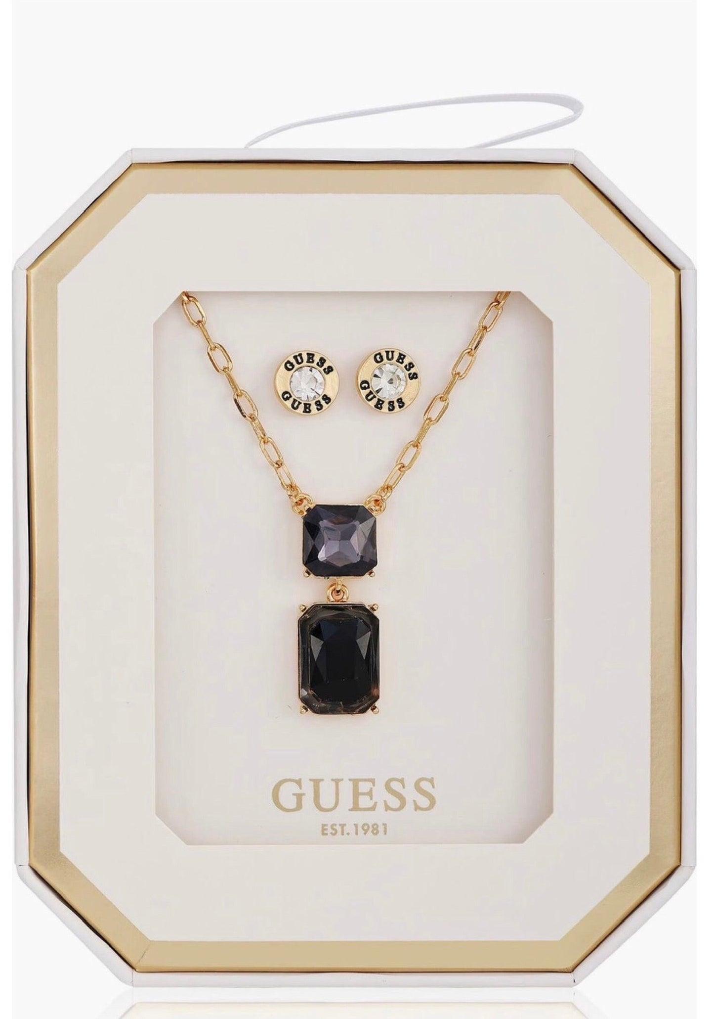 Set Joyería Guess aretes y collar