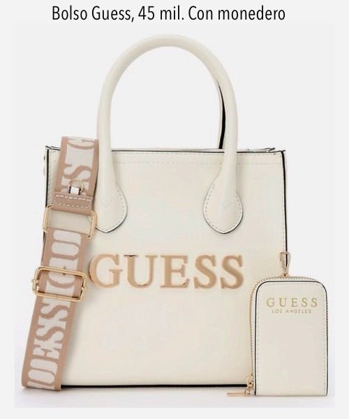 Bolso Guess mediano blanco hueso