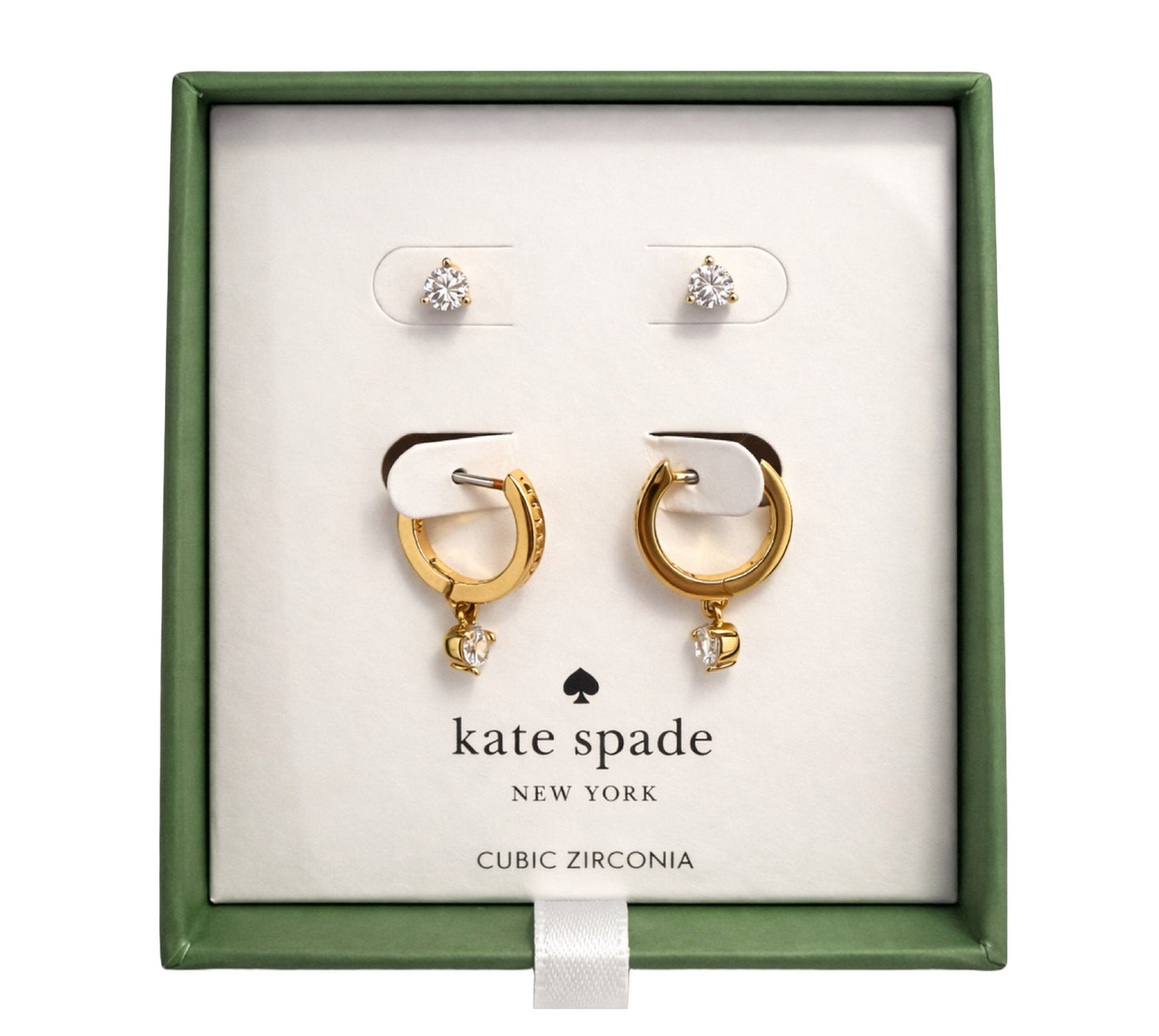 Set aretes Kate Spade cubic zirconia