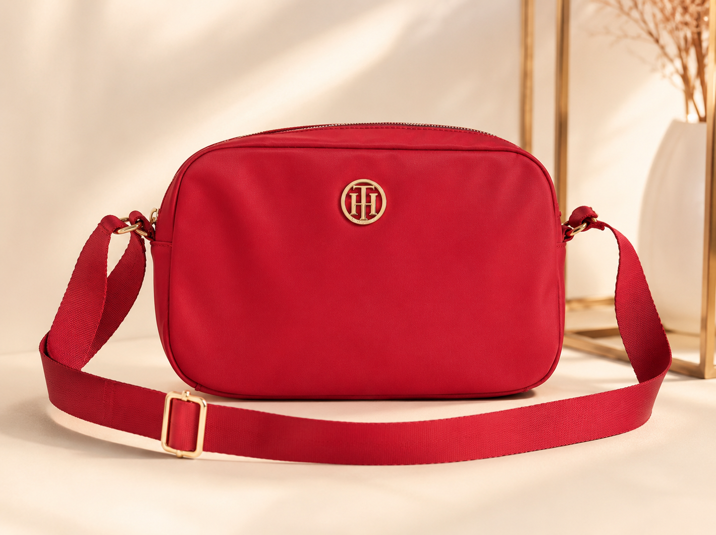 Bolso TH manos libres impermeable rojo
