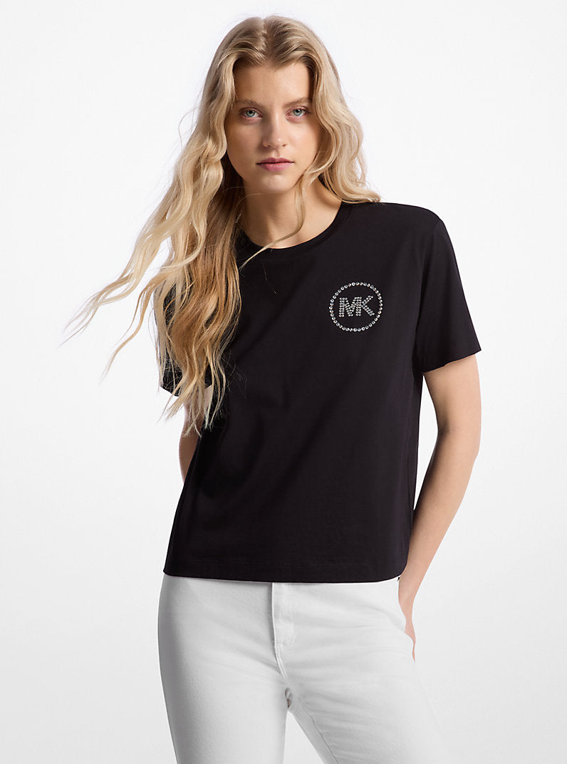 Blusa MK con detalle en pedrería