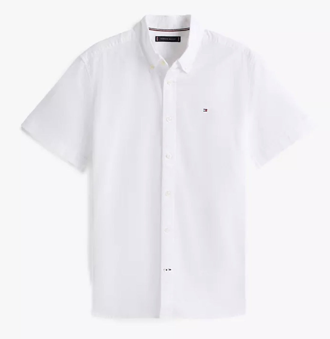 Camisa TH blanco de botones hombre