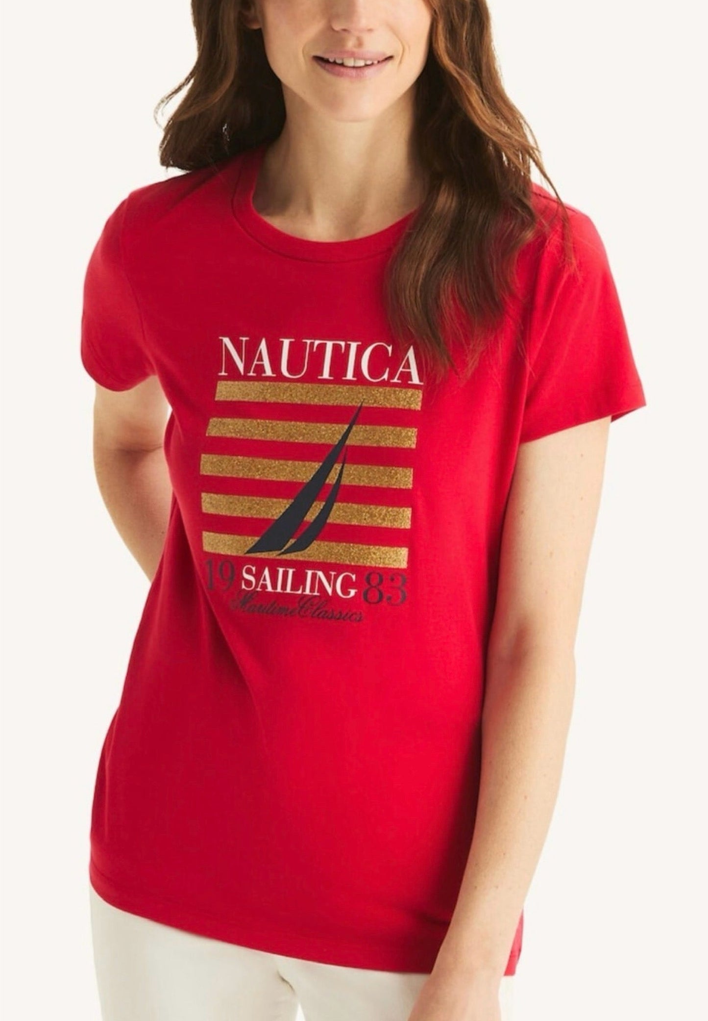 Blusa Náutica Rojo con dorado