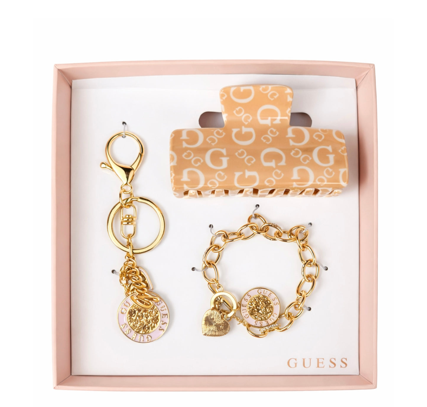 Set Guess pulsera, llavero y prensa
