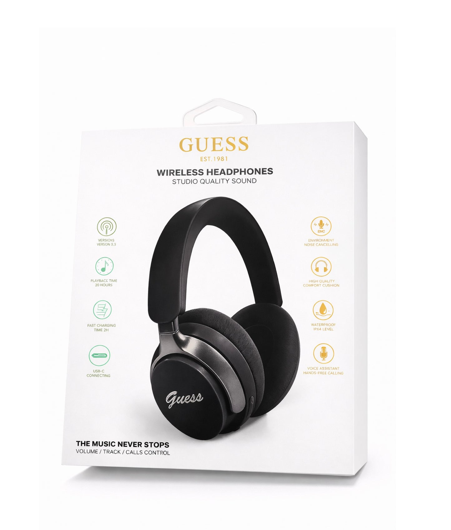 Audífonos Guess de diadema negros