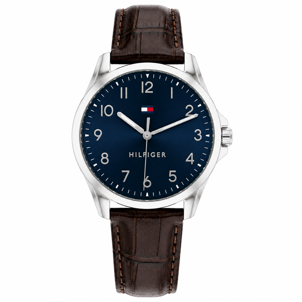 Reloj TH azul con plateado y cafe