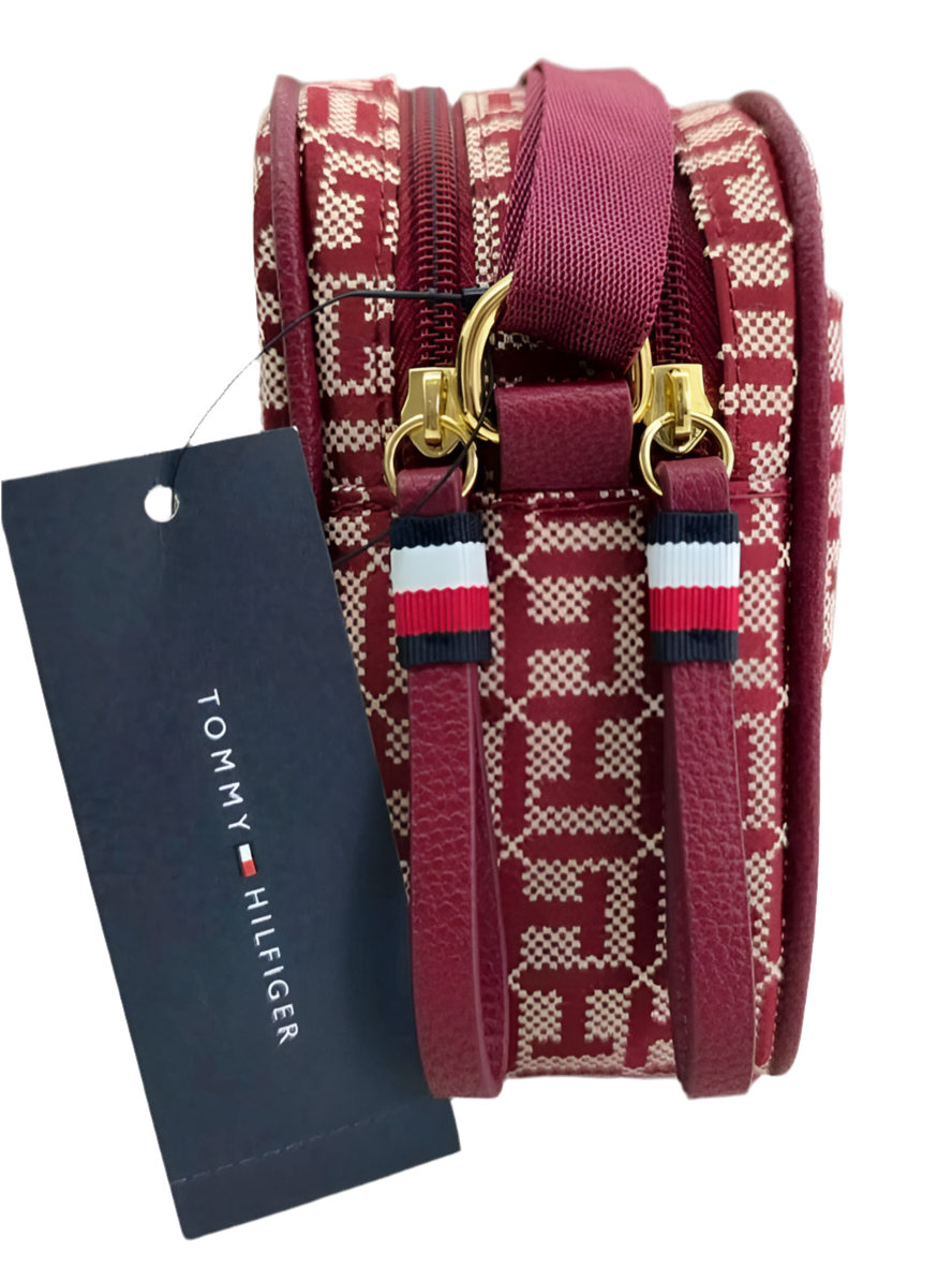 Bolso Manos Libres TH rojo, doble zipper