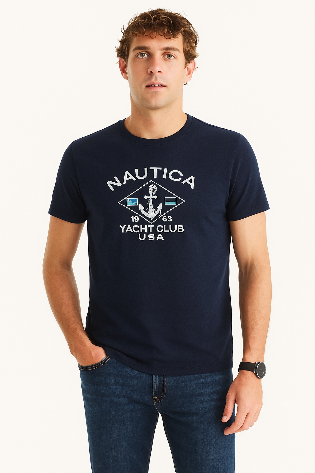 Camiseta Nautica Azul oscuro