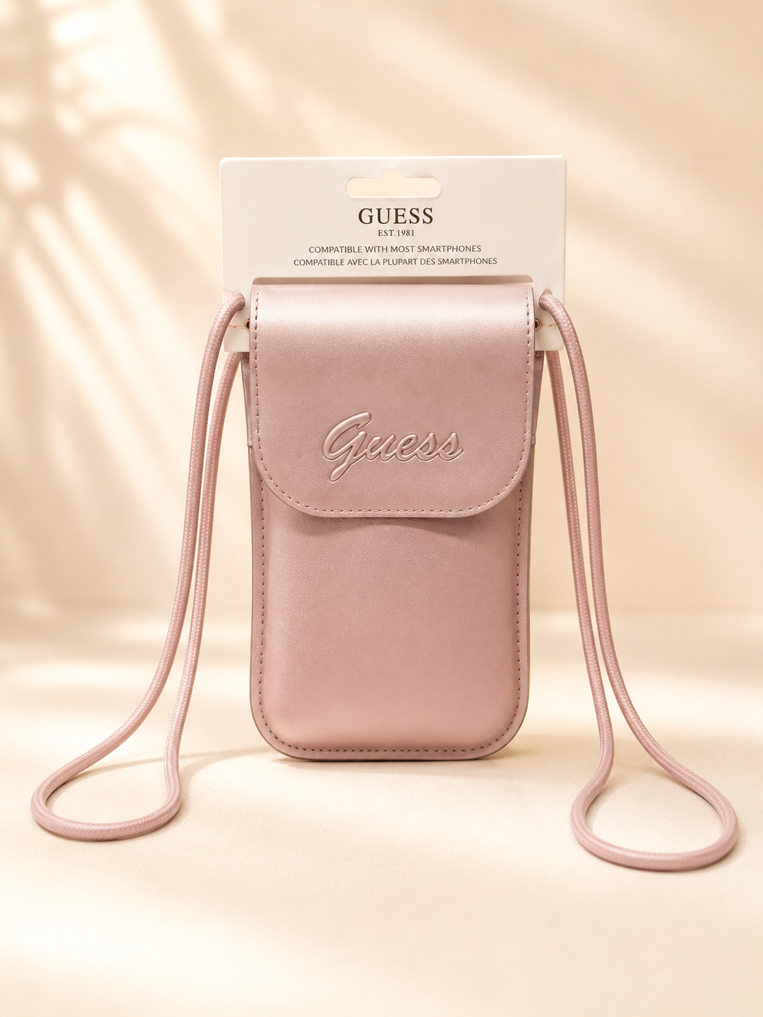 Porta Celular Guess Rosa metalizado