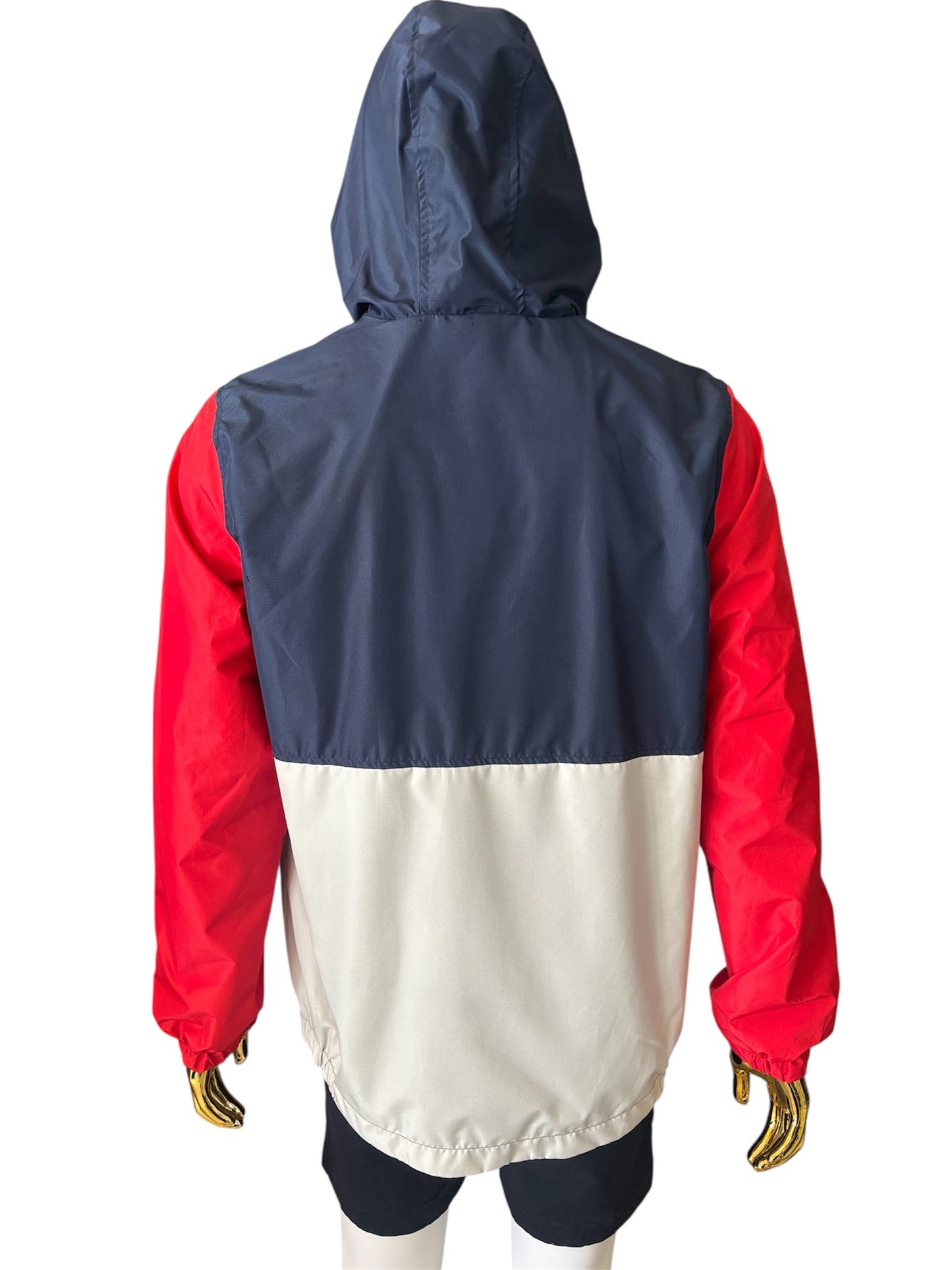 Jacket Reebok roja con azul impermeable