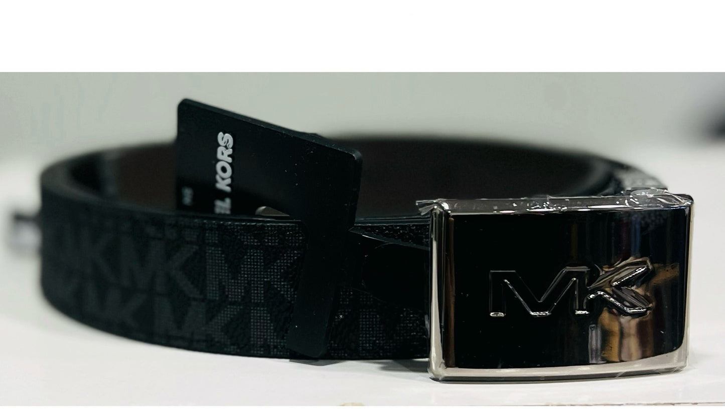 Faja MK Hombre Cafe Reversible hebilla rectangular