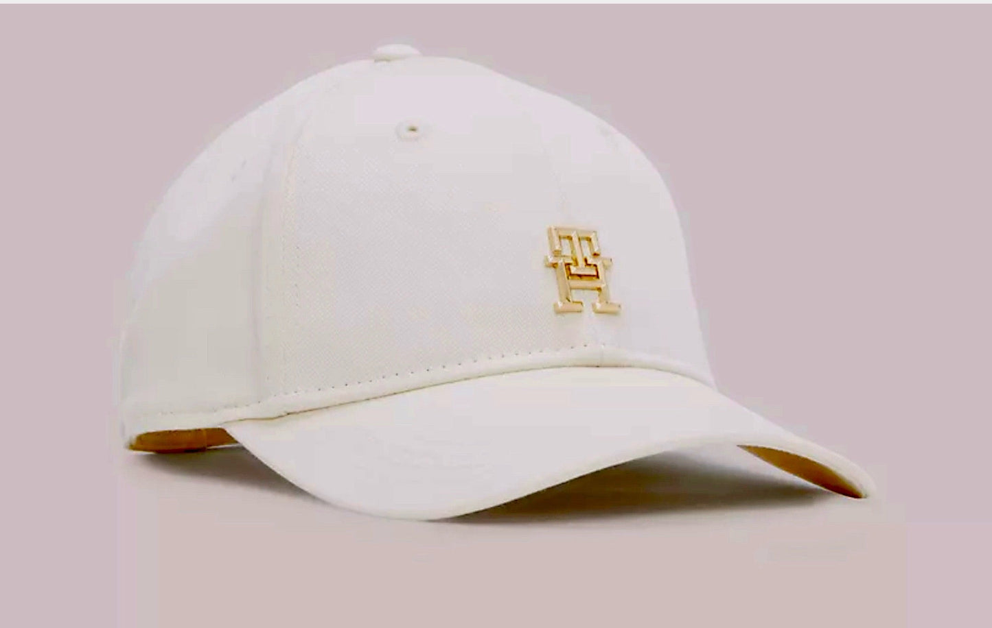 Gorra TH Blanco hueso con dorado
