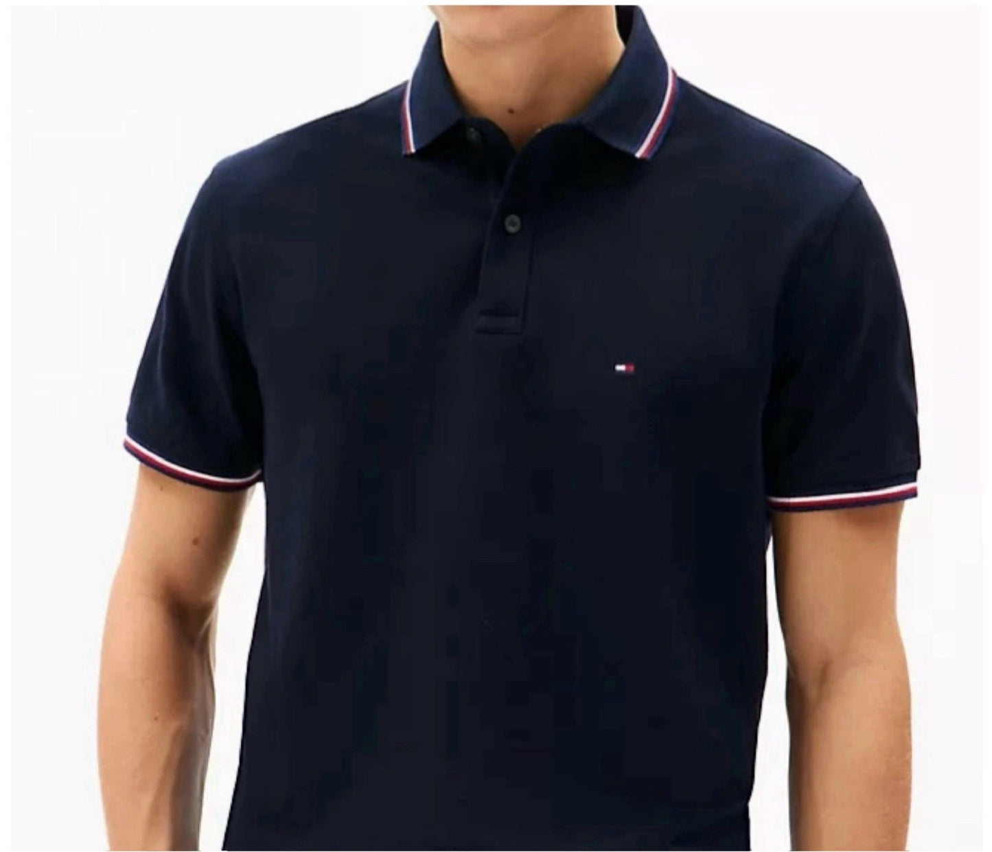 Camisa TH tipo polo azul