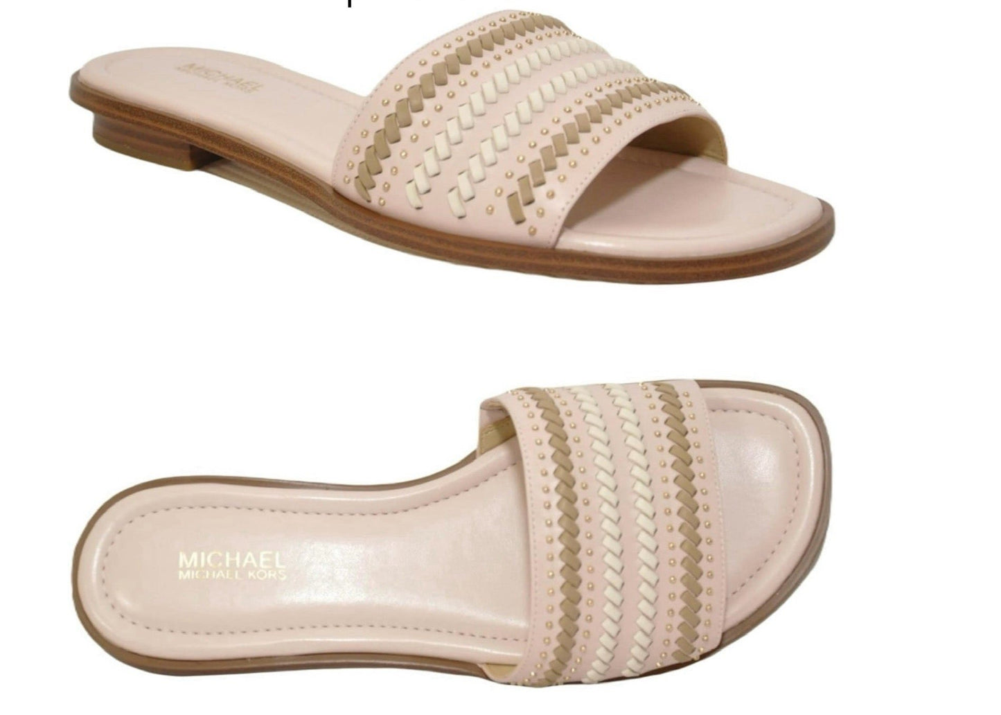 Sandalias MK rosado pálido mujer