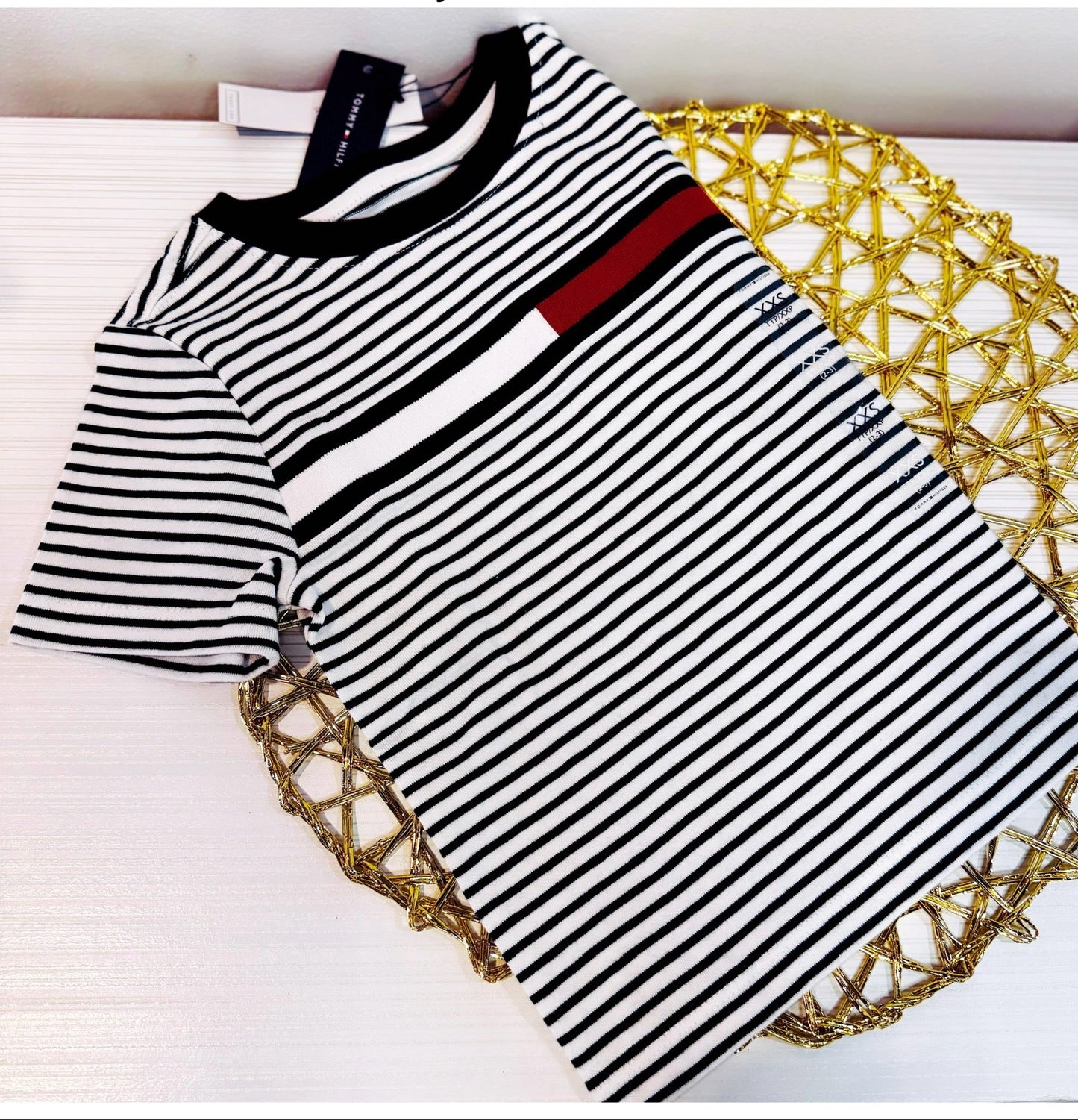 Camisa TH rayas verde niño