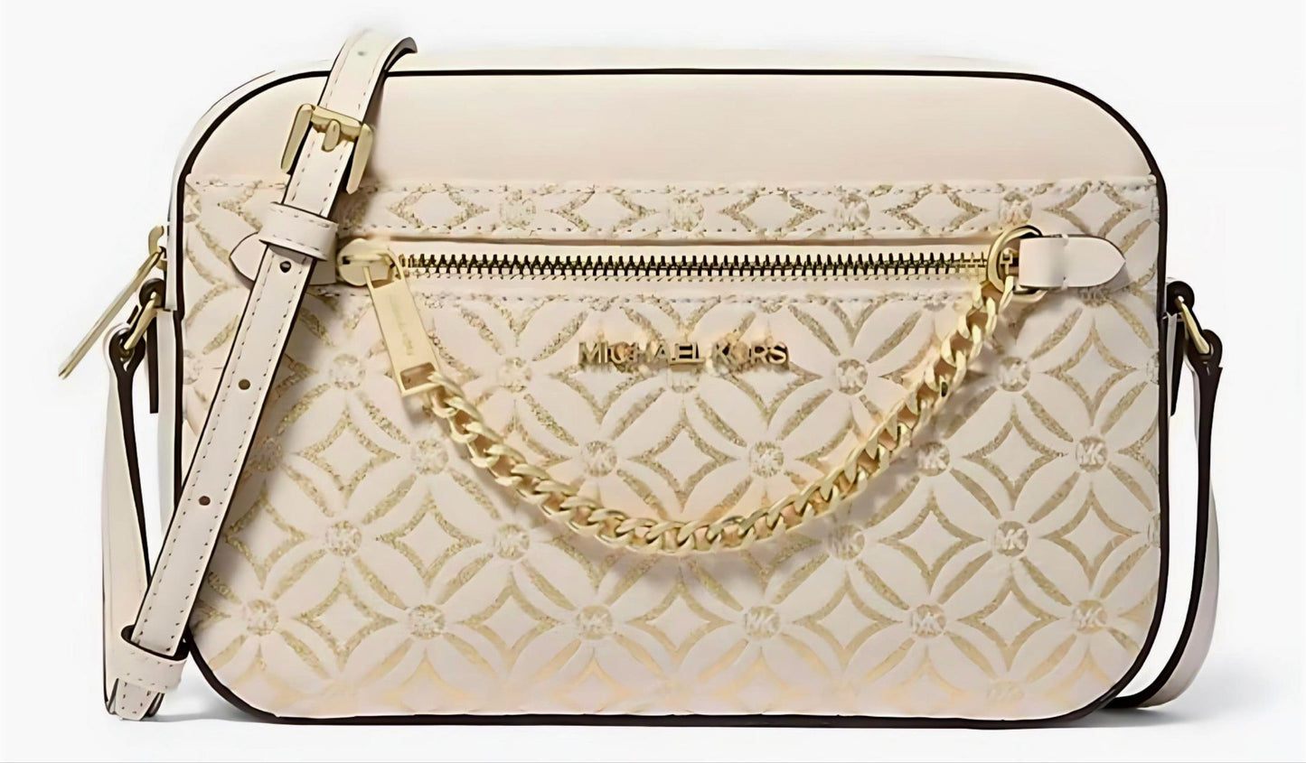Bolso Manos Libres MK beige dorado mujer