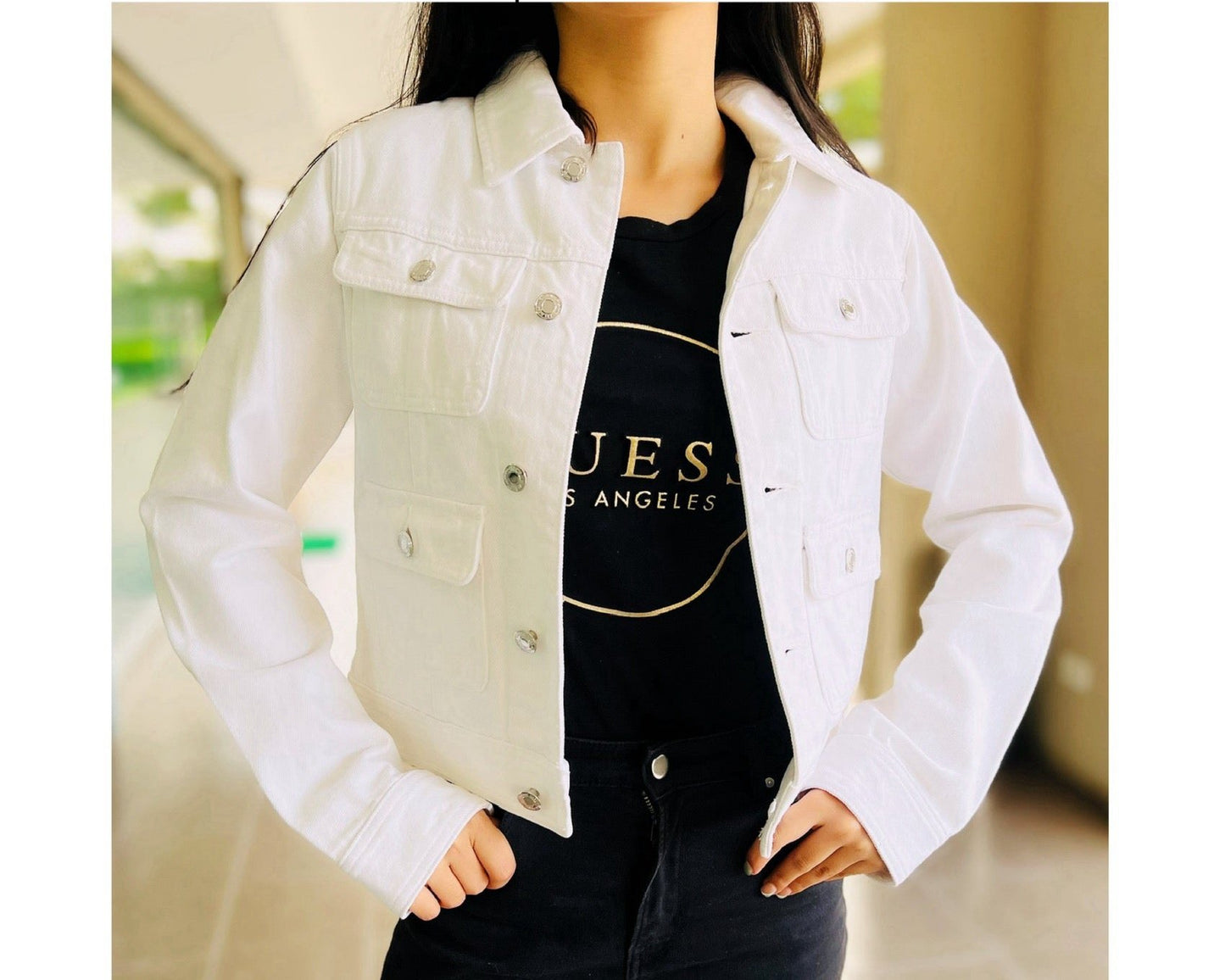 Jacket MK Mujer Blanco