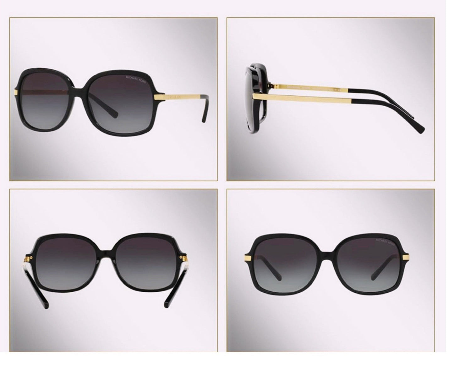 Lentes Michael Kors negro con dorado