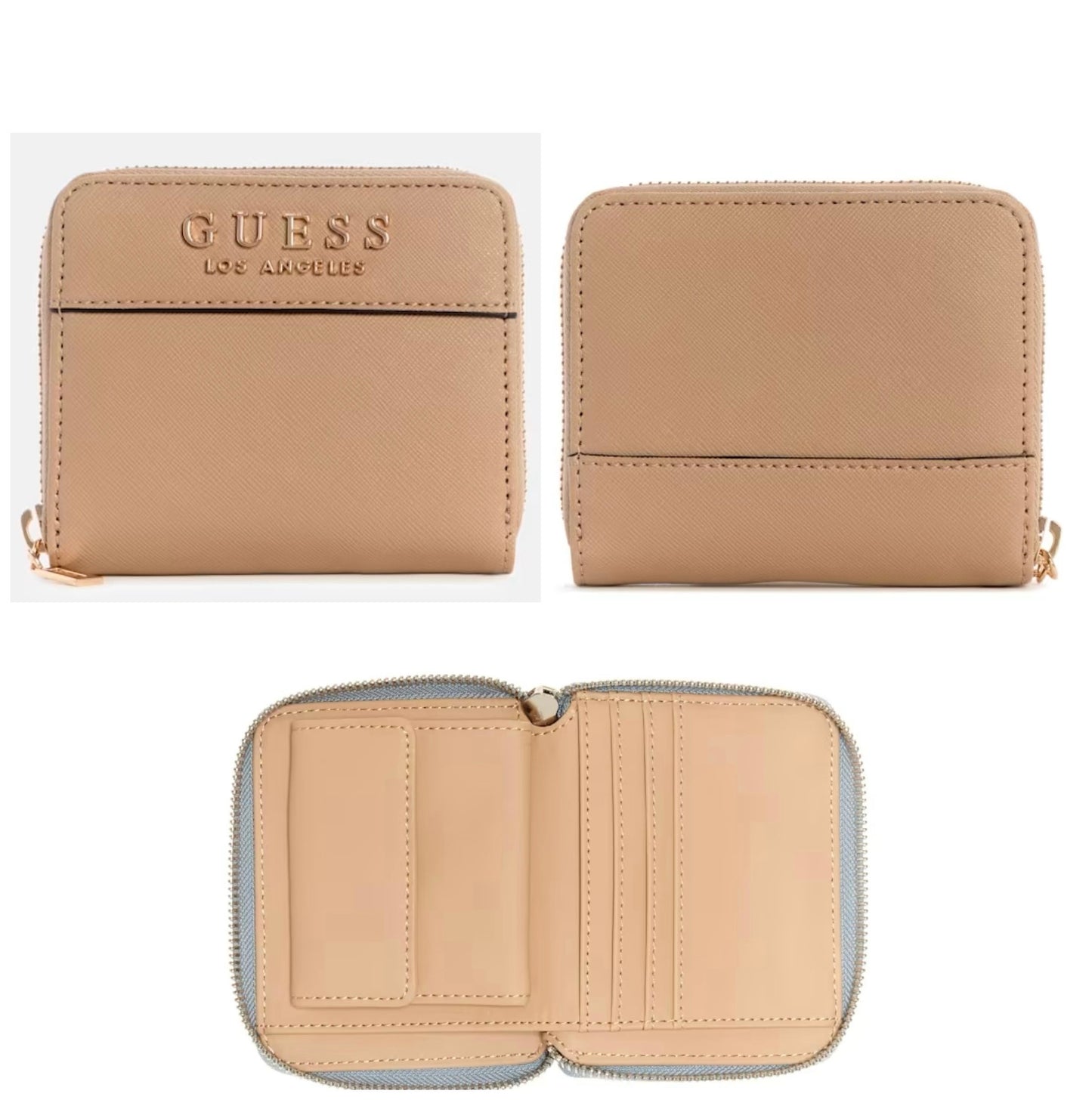 Tarjetero Guess Beige