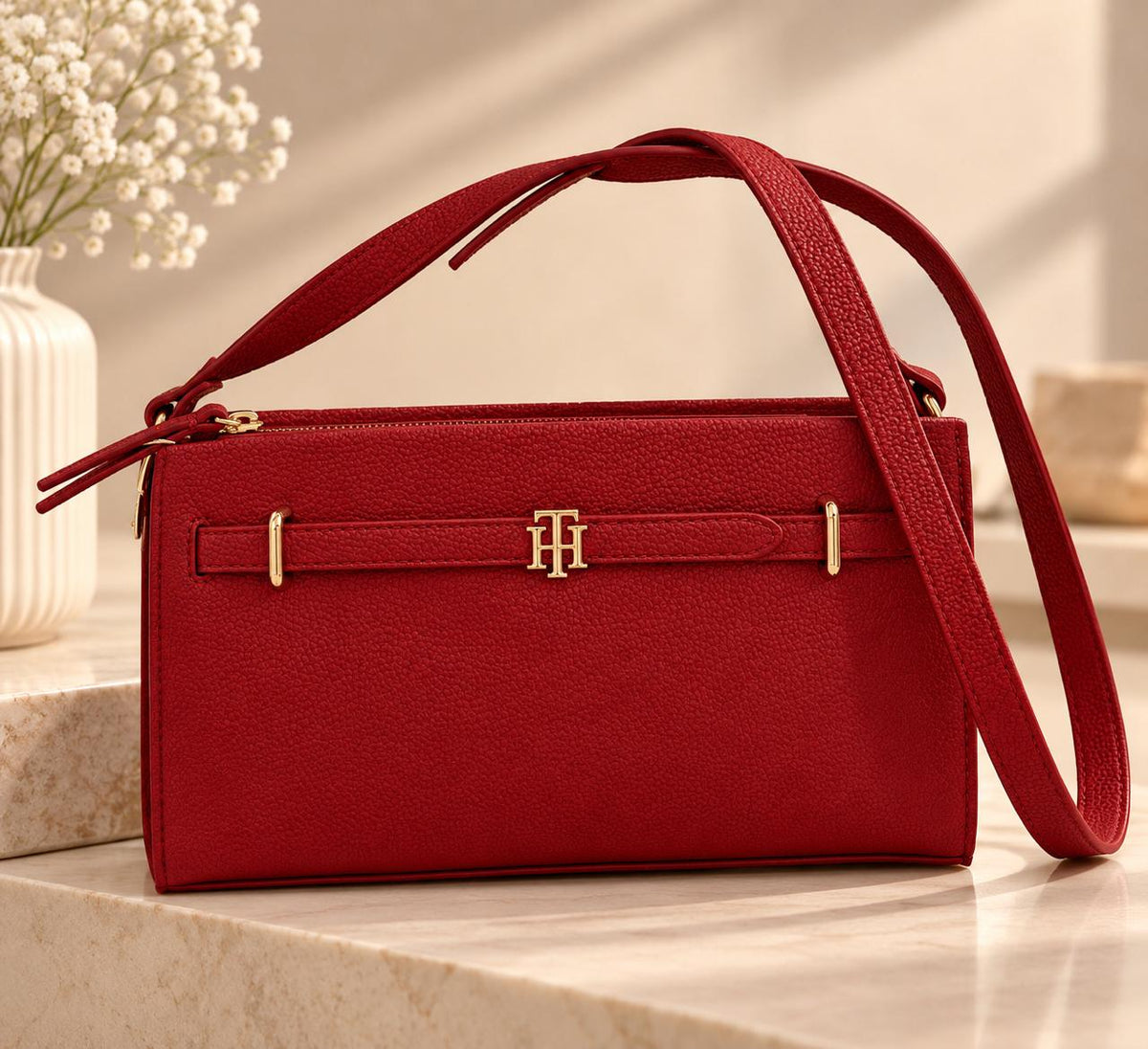 Bolso TH manos libres rojo