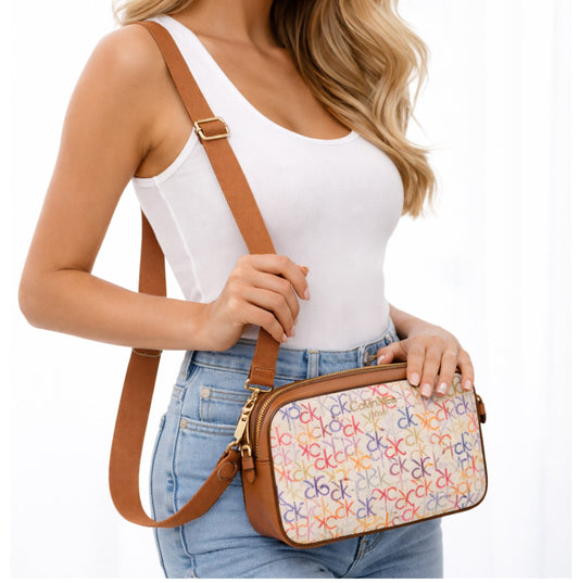Bolso CK con letras de colores
