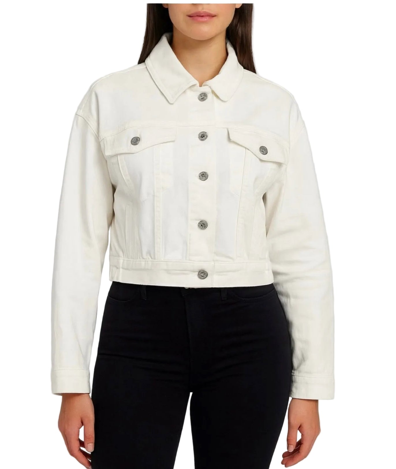 Jacket MK Mujer blanco con  elástico