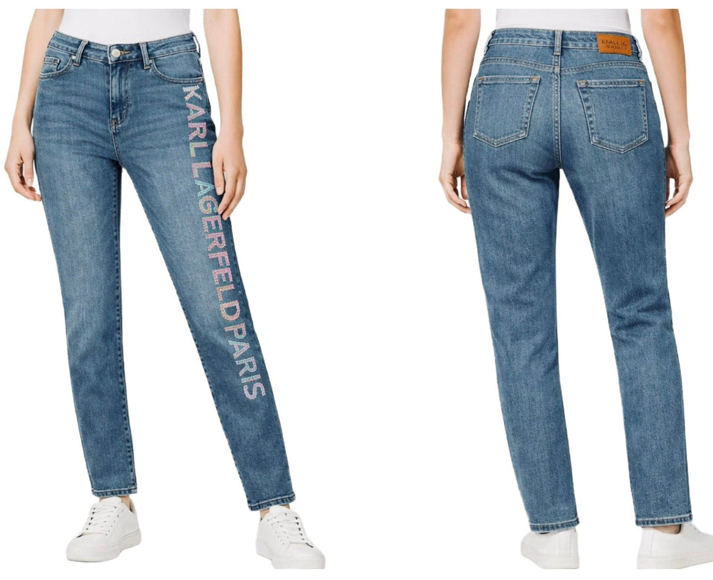 Pantalón Karl Lagerfeld mujer denim con pedreria