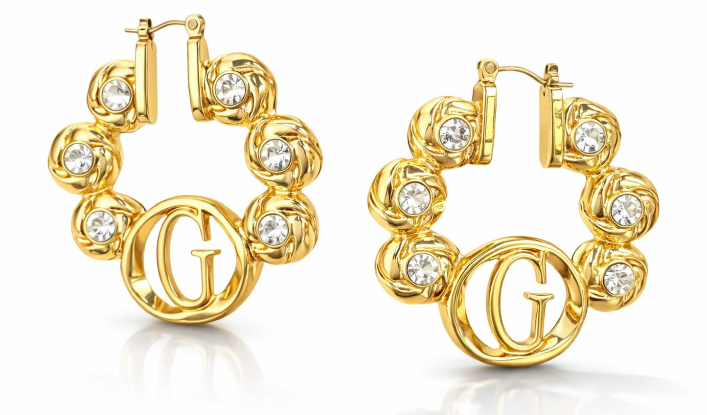 Aretes Guess dorados