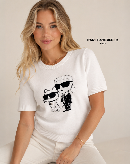 Blusa camisera Karl Lagerfeld blanca