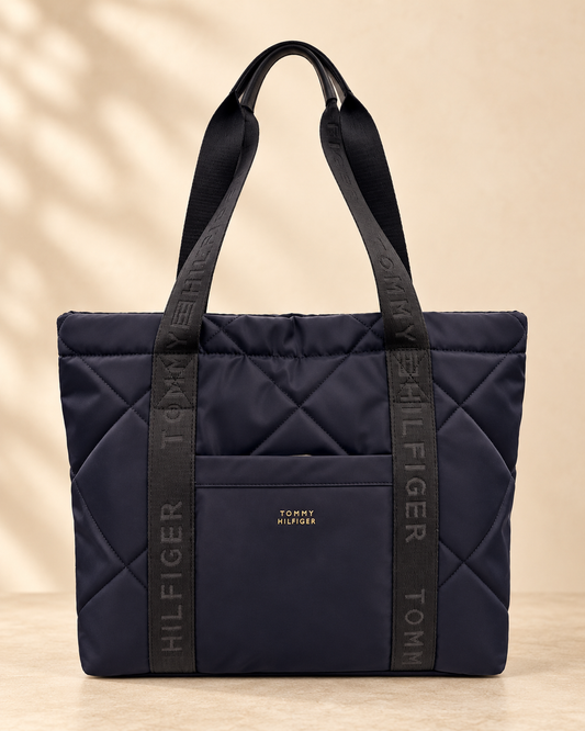 Bolso TH grande impermeable azul