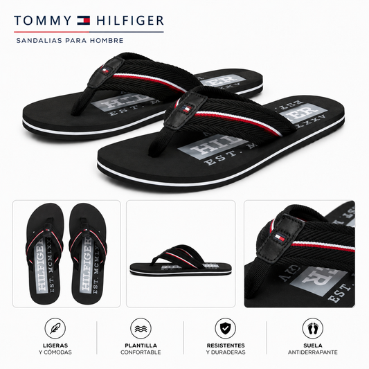 Sandalias TH negras para hombre