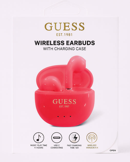 Audifonos Guess Bluetooth Fucsia