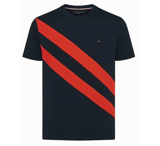 Camisa TH azul con rojo