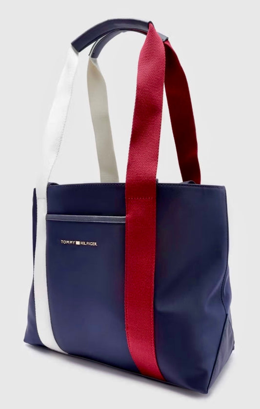 Bolso TH azul con rojo
