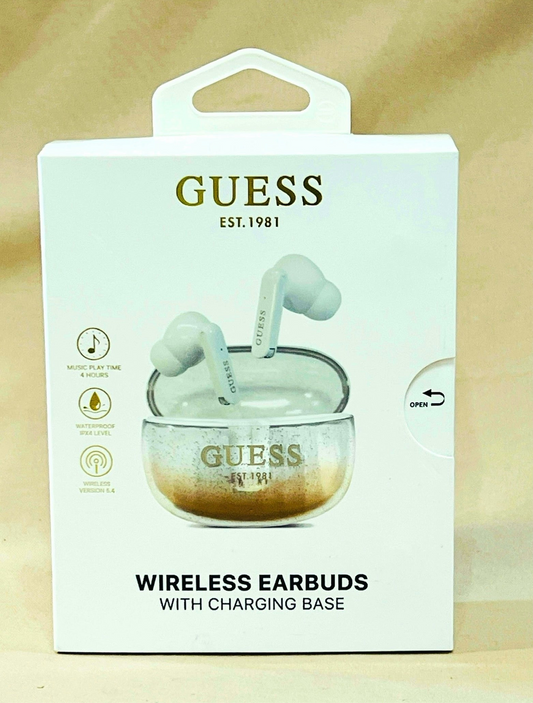 Audífonos Guess Bluetooth blancos