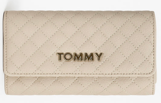 Billetera TH beige mujer