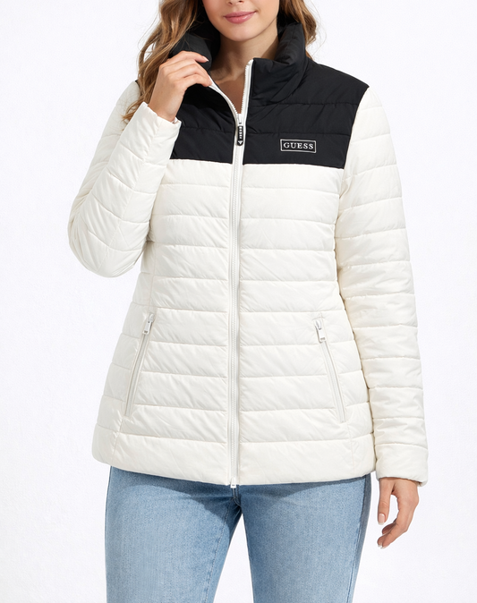 Jacket Guess blanco con negro