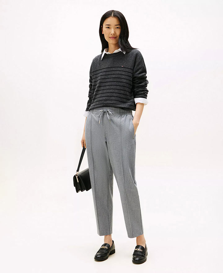 Pantalón TH gris rayas
