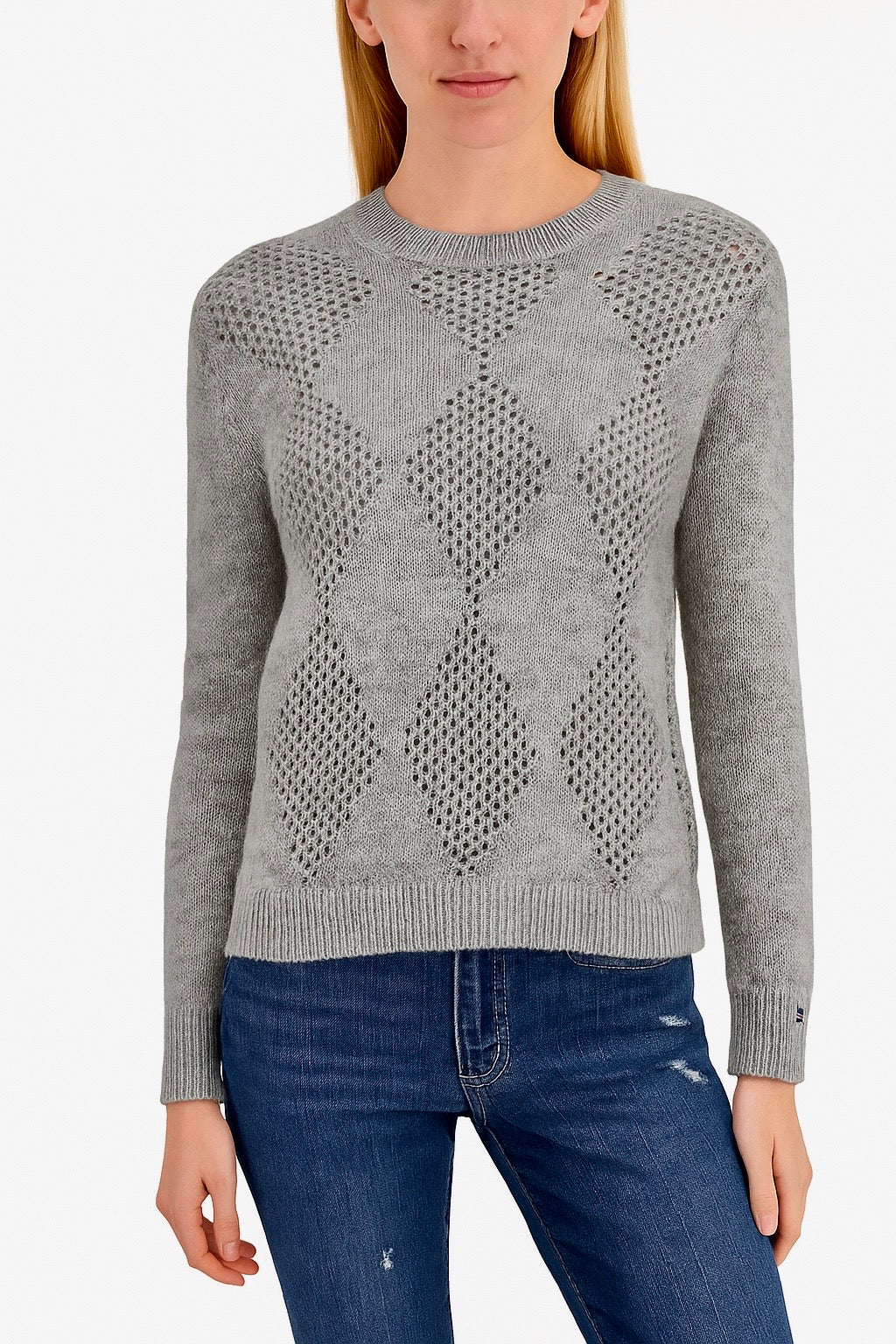 Suéter TH Gris plata