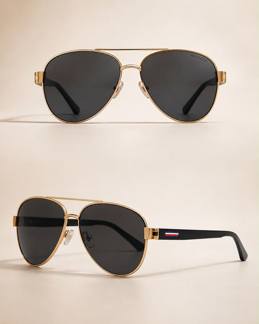 Lentes TH negros con detalle en patillas