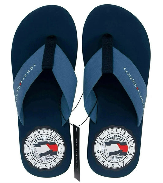 Sandalias TH tela azul hombre