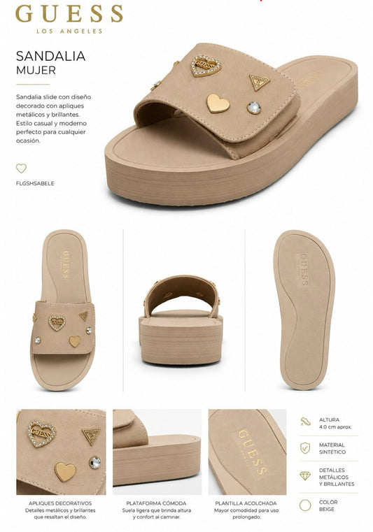 Sandalias Guess beige