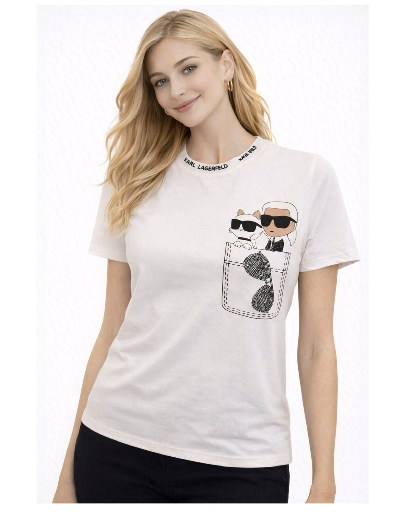 Blusa Karl Lagerfeld blanca