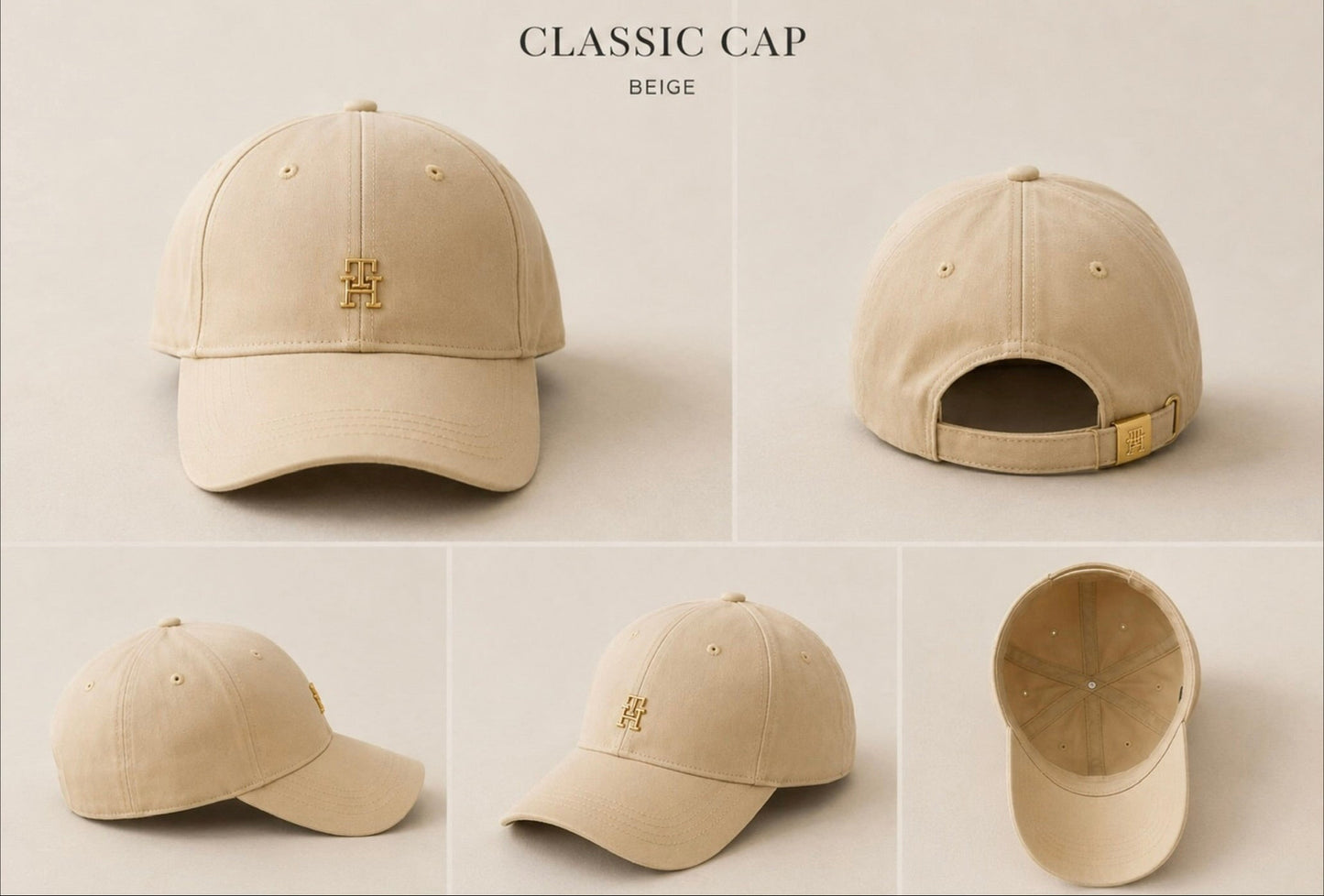Gorra TH Beige claro
