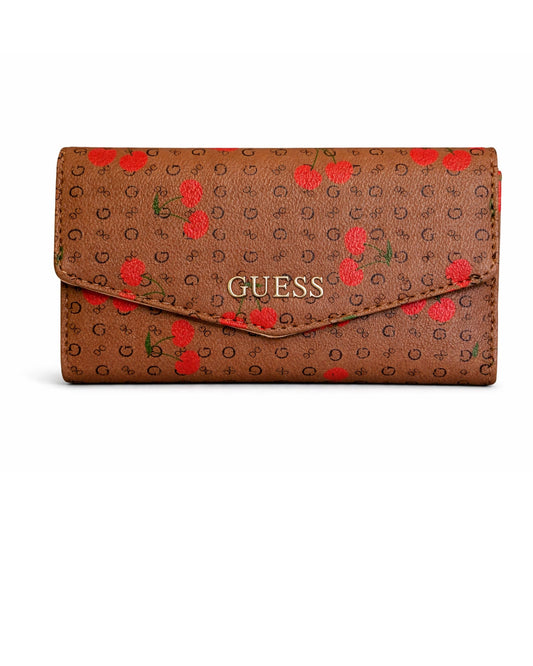 Billetera Guess café con cerezas