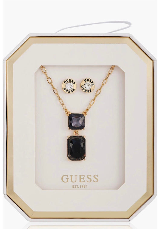 Set Joyería Guess aretes y collar